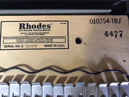 Rhodes-Stage 73 Mk I, 1977, serviced